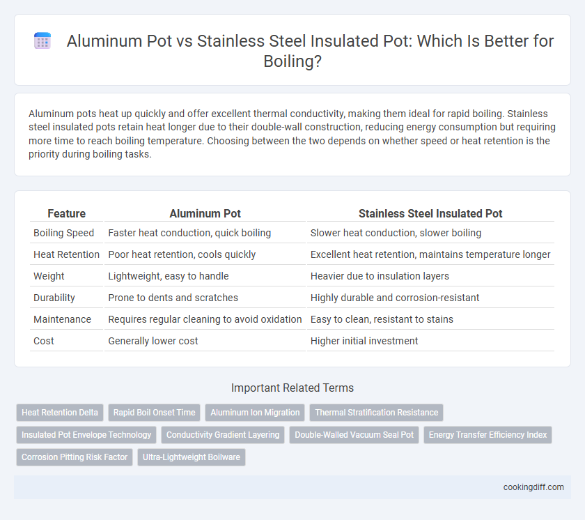 Aluminum Pot vs Stainless Steel Insulated Pot: Which Is Better for Boiling?
