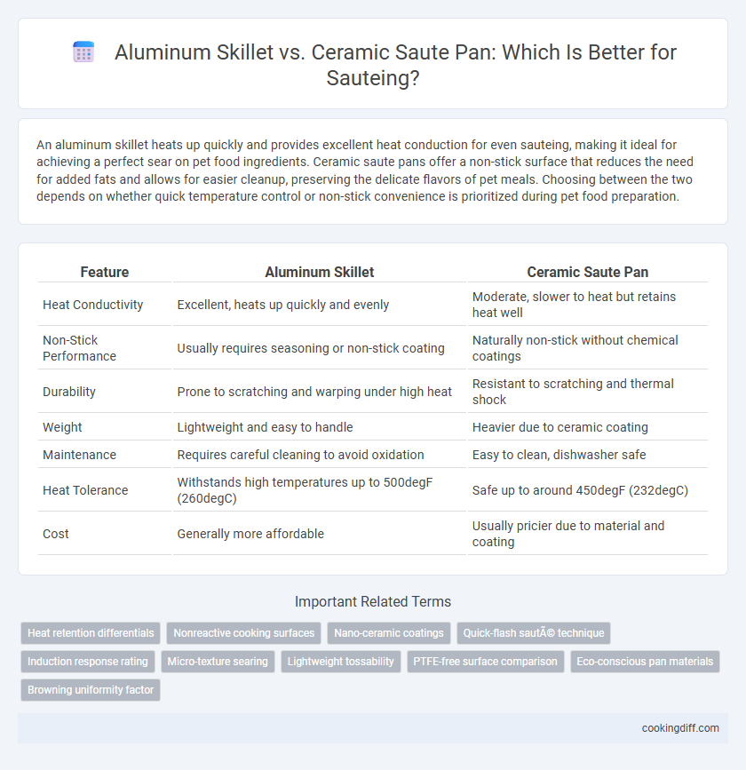 Aluminum Skillet vs. Ceramic Saute Pan: Which Is Better for Sauteing?