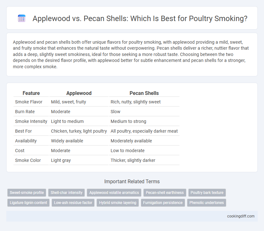 Applewood vs. Pecan Shells: Which Is Best for Poultry Smoking?