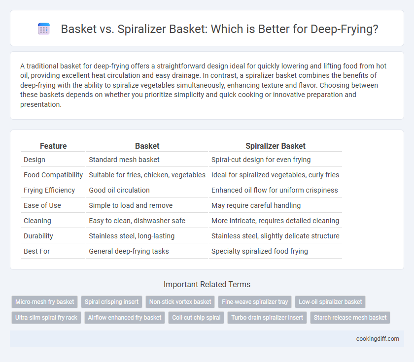 Basket vs. Spiralizer Basket: Which is Better for Deep-Frying?