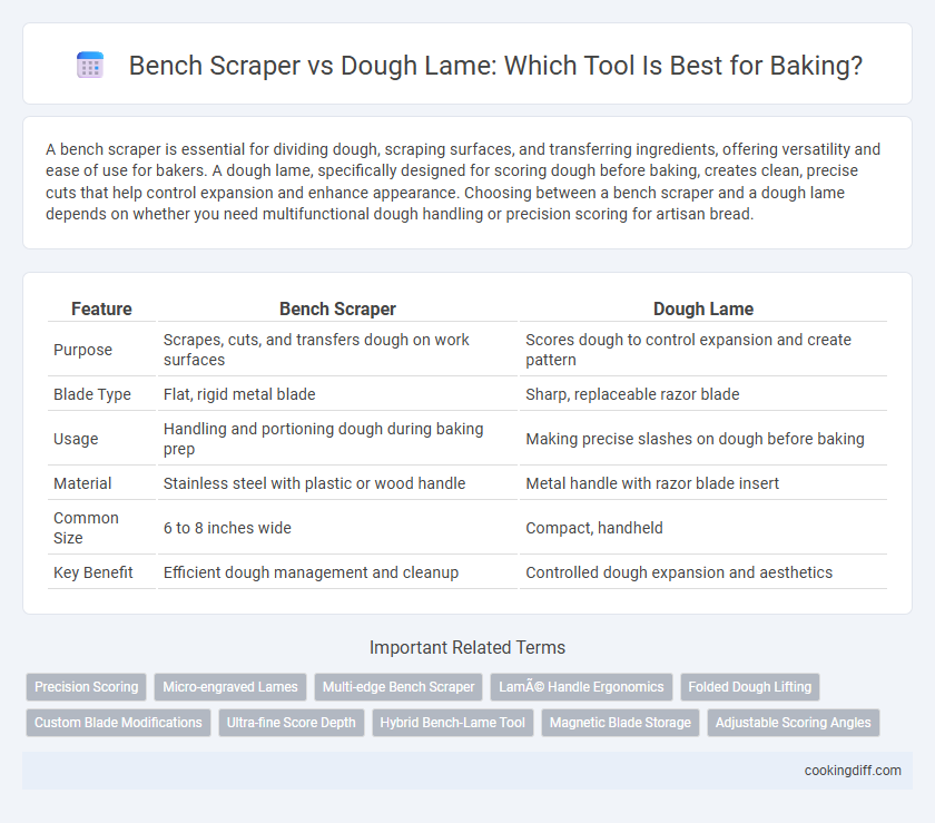 Bench Scraper vs Dough Lame: Which Tool Is Best for Baking?