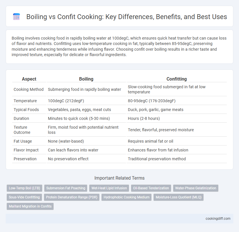 Boiling vs Confit Cooking: Key Differences, Benefits, and Best Uses