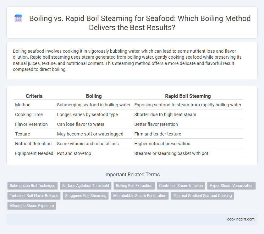 Boiling vs. Rapid Boil Steaming for Seafood: Which Boiling Method Delivers the Best Results?