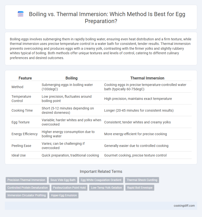 Boiling vs. Thermal Immersion: Which Method Is Best for Egg Preparation?
