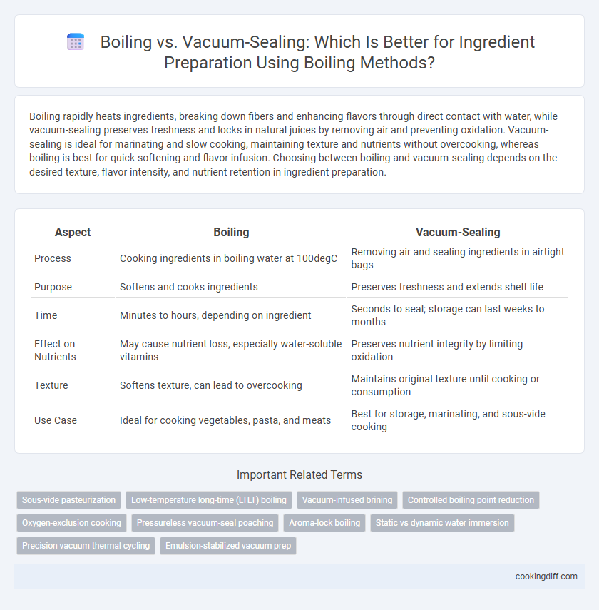 Boiling vs. Vacuum-Sealing: Which Is Better for Ingredient Preparation Using Boiling Methods?