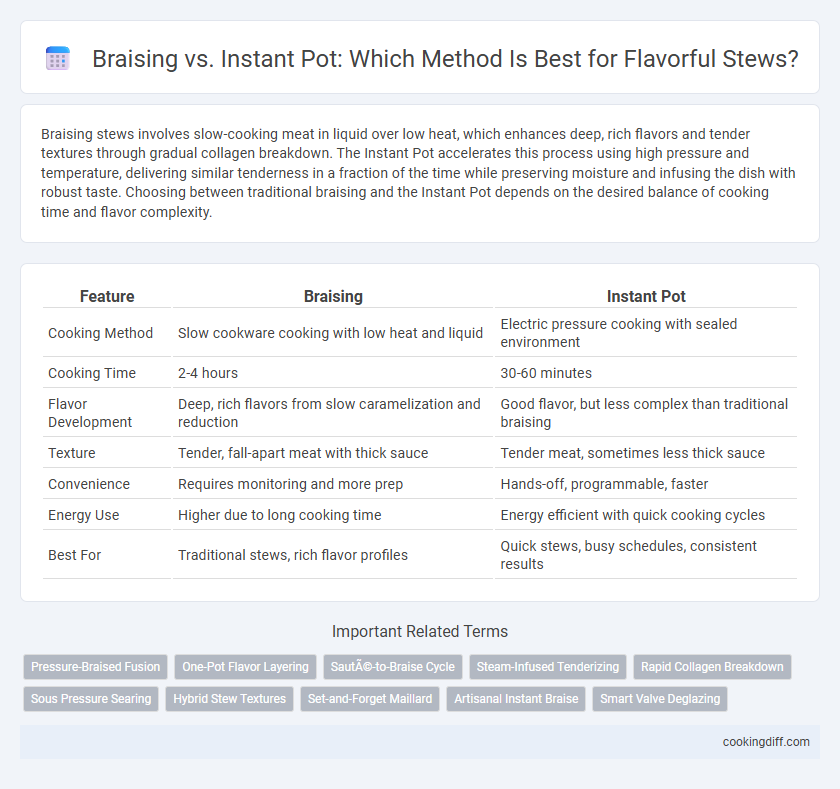 Braising vs. Instant Pot: Which Method Is Best for Flavorful Stews?