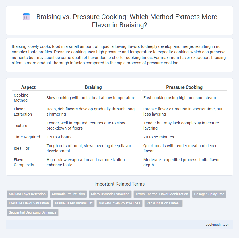 Braising vs. Pressure Cooking: Which Method Extracts More Flavor in Braising?