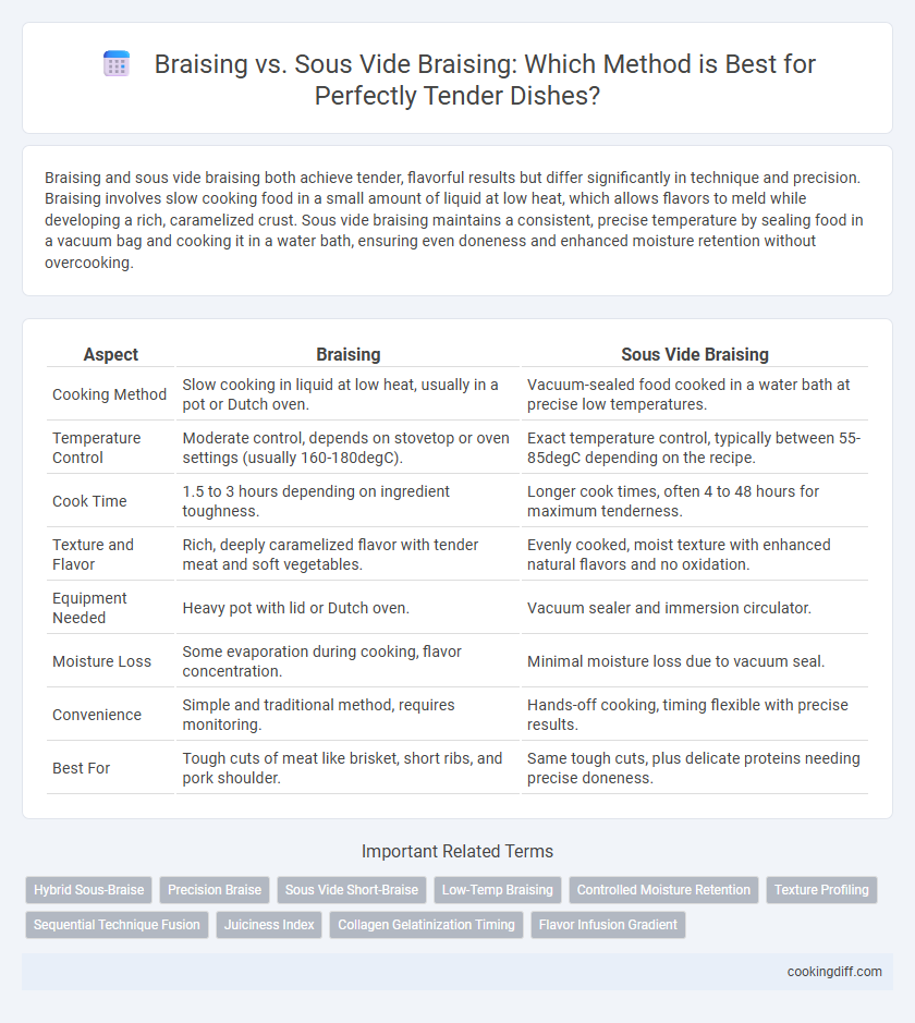 Braising vs. Sous Vide Braising: Which Method is Best for Perfectly Tender Dishes?