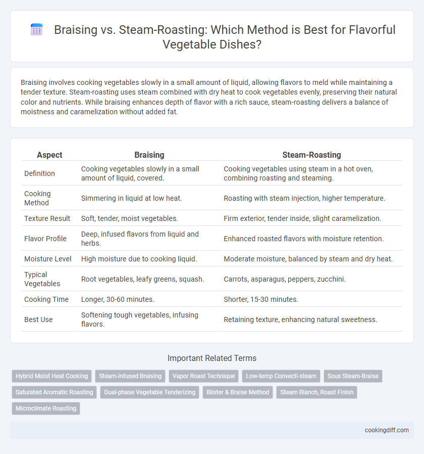 Braising vs. Steam-Roasting: Which Method is Best for Flavorful Vegetable Dishes?