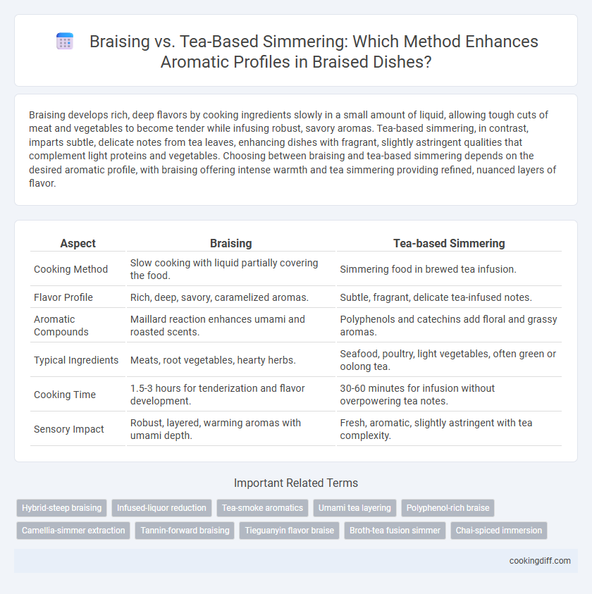Braising vs. Tea-Based Simmering: Which Method Enhances Aromatic Profiles in Braised Dishes?