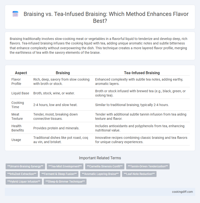 Braising vs. Tea-Infused Braising: Which Method Enhances Flavor Best?