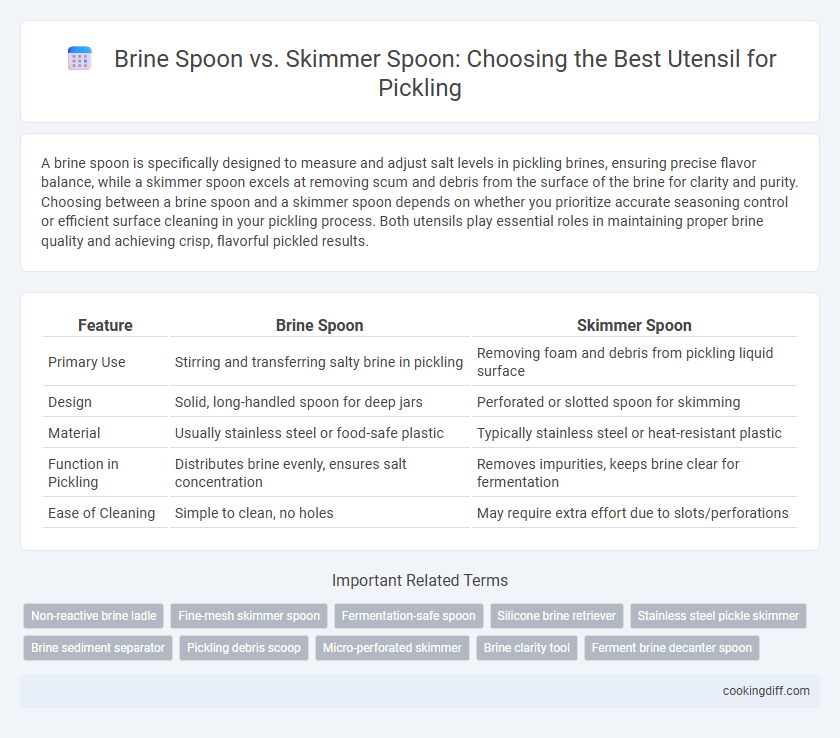 Brine Spoon vs. Skimmer Spoon: Choosing the Best Utensil for Pickling