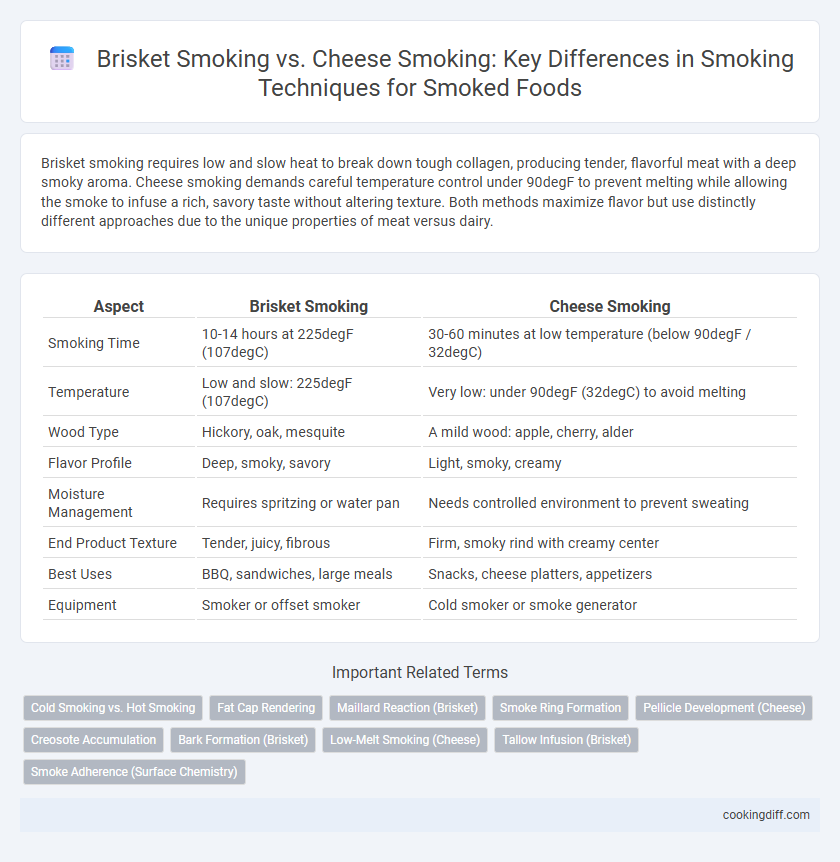 Brisket Smoking vs. Cheese Smoking: Key Differences in Smoking Techniques for Smoked Foods