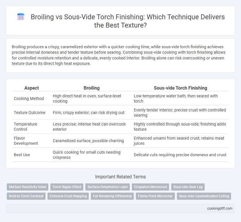 Broiling vs Sous-Vide Torch Finishing: Which Technique Delivers the Best Texture?