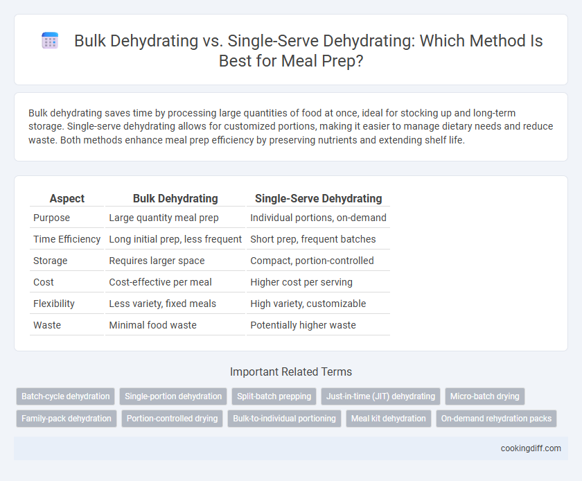 Bulk Dehydrating vs. Single-Serve Dehydrating: Which Method Is Best for Meal Prep?