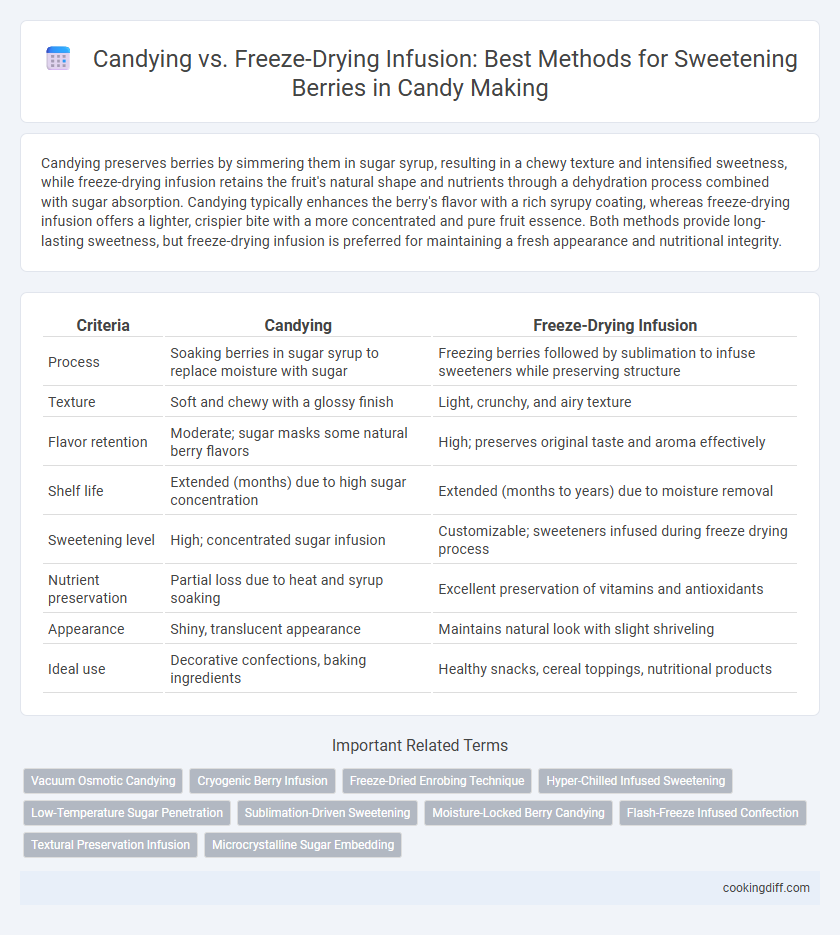 Candying vs. Freeze-Drying Infusion: Best Methods for Sweetening Berries in Candy Making