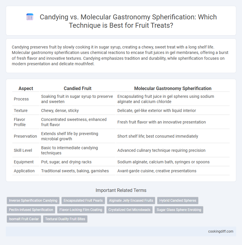 Candying vs. Molecular Gastronomy Spherification: Which Technique is Best for Fruit Treats?