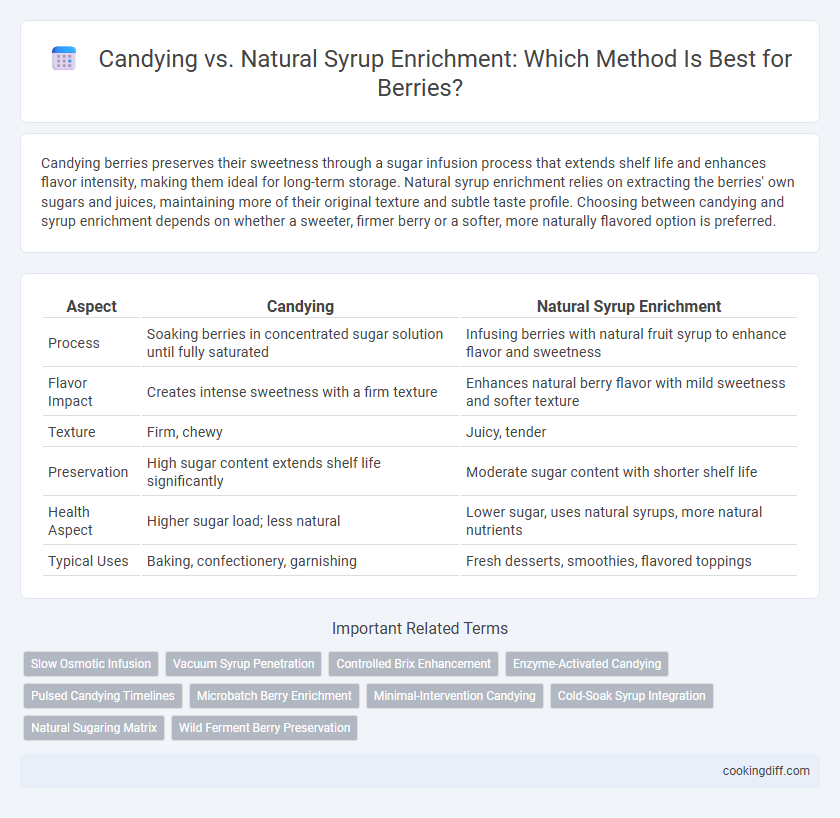 Candying vs. Natural Syrup Enrichment: Which Method Is Best for Berries?
