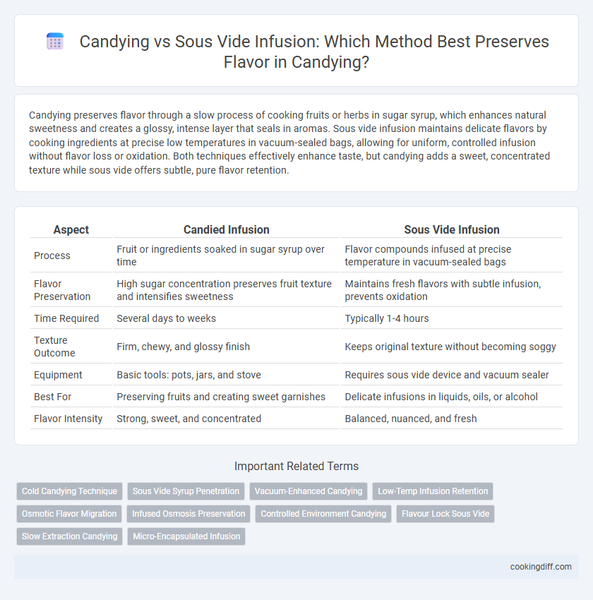 Candying vs Sous Vide Infusion: Which Method Best Preserves Flavor in Candying?