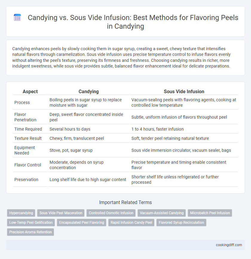 Candying vs. Sous Vide Infusion: Best Methods for Flavoring Peels in Candying