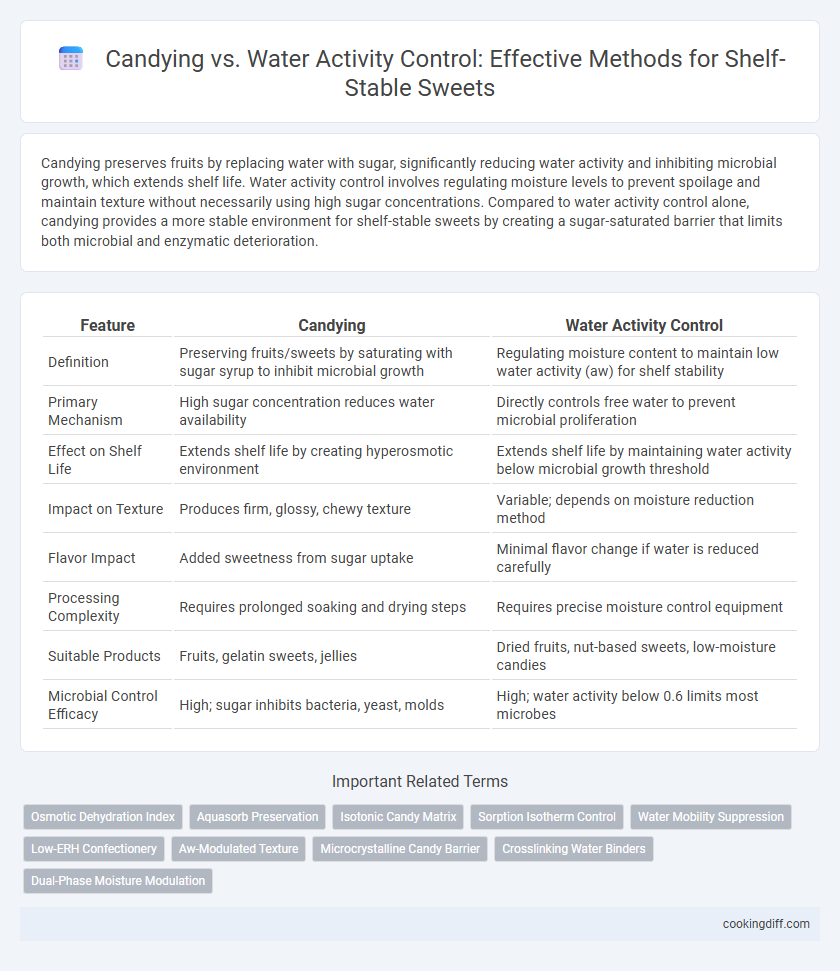 Candying vs. Water Activity Control: Effective Methods for Shelf-Stable Sweets