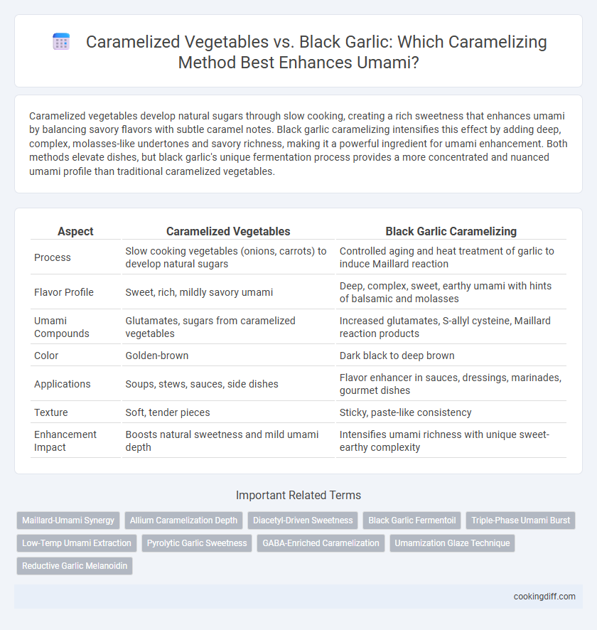 Caramelized Vegetables vs. Black Garlic: Which Caramelizing Method Best Enhances Umami?