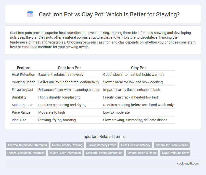Cast Iron Pot vs Clay Pot: Which Is Better for Stewing?