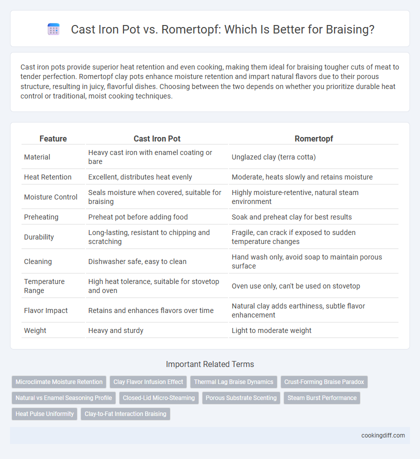 Cast Iron Pot vs. Romertopf: Which Is Better for Braising?