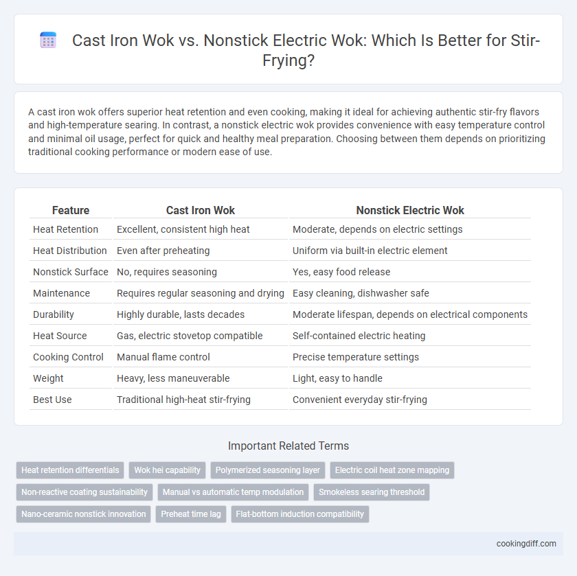 Cast Iron Wok vs. Nonstick Electric Wok: Which Is Better for Stir-Frying?