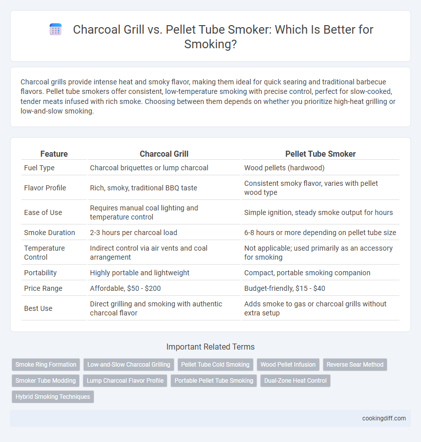 Charcoal Grill vs. Pellet Tube Smoker: Which Is Better for Smoking?