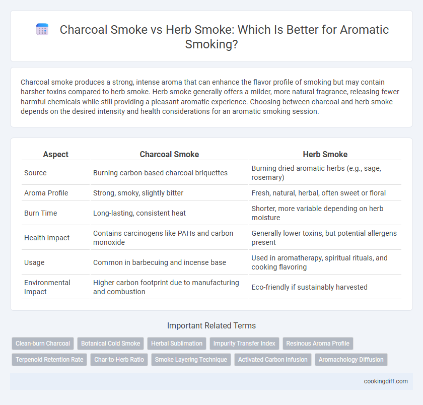 Charcoal Smoke vs Herb Smoke: Which Is Better for Aromatic Smoking?