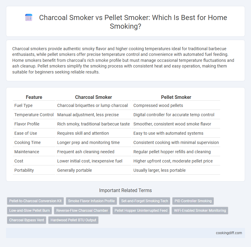 Charcoal Smoker vs Pellet Smoker: Which Is Best for Home Smoking?