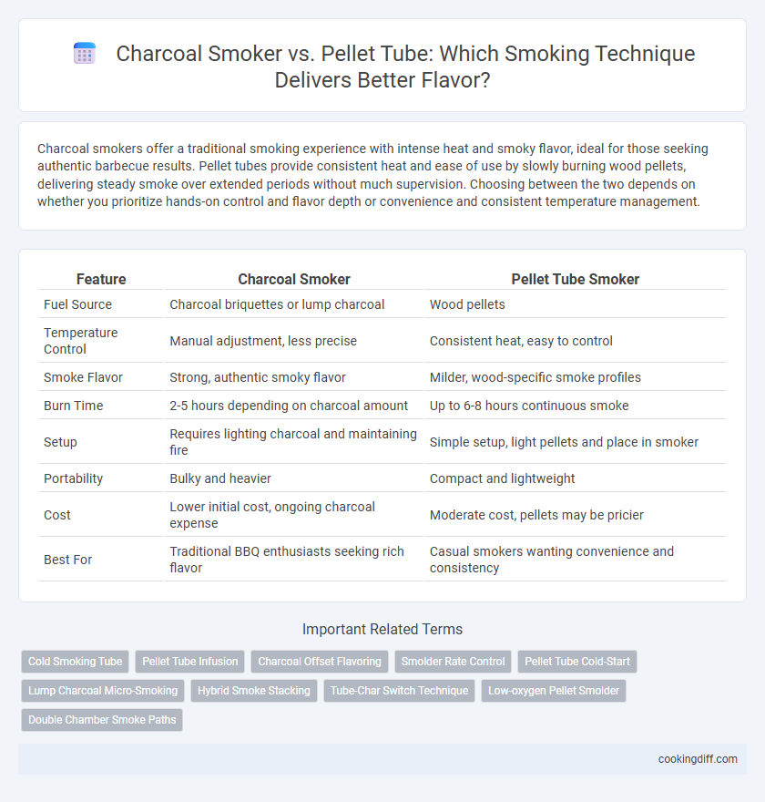 Charcoal Smoker vs. Pellet Tube: Which Smoking Technique Delivers Better Flavor?