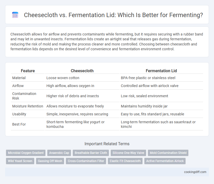 Cheesecloth vs. Fermentation Lid: Which Is Better for Fermenting?