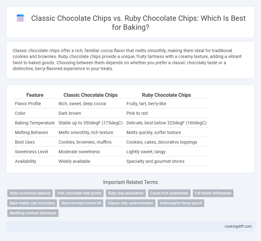 Classic Chocolate Chips vs. Ruby Chocolate Chips: Which Is Best for Baking?