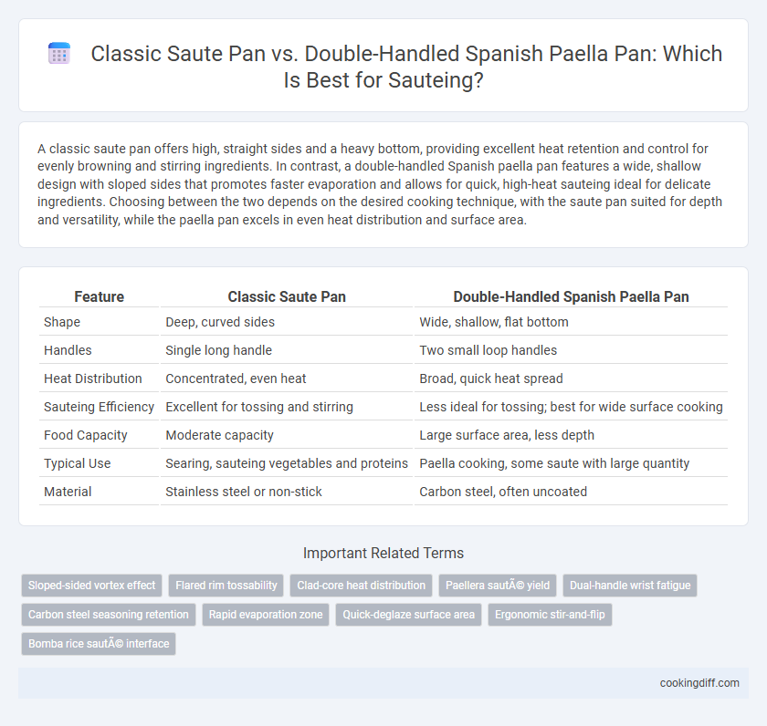 Classic Saute Pan vs. Double-Handled Spanish Paella Pan: Which Is Best for Sauteing?