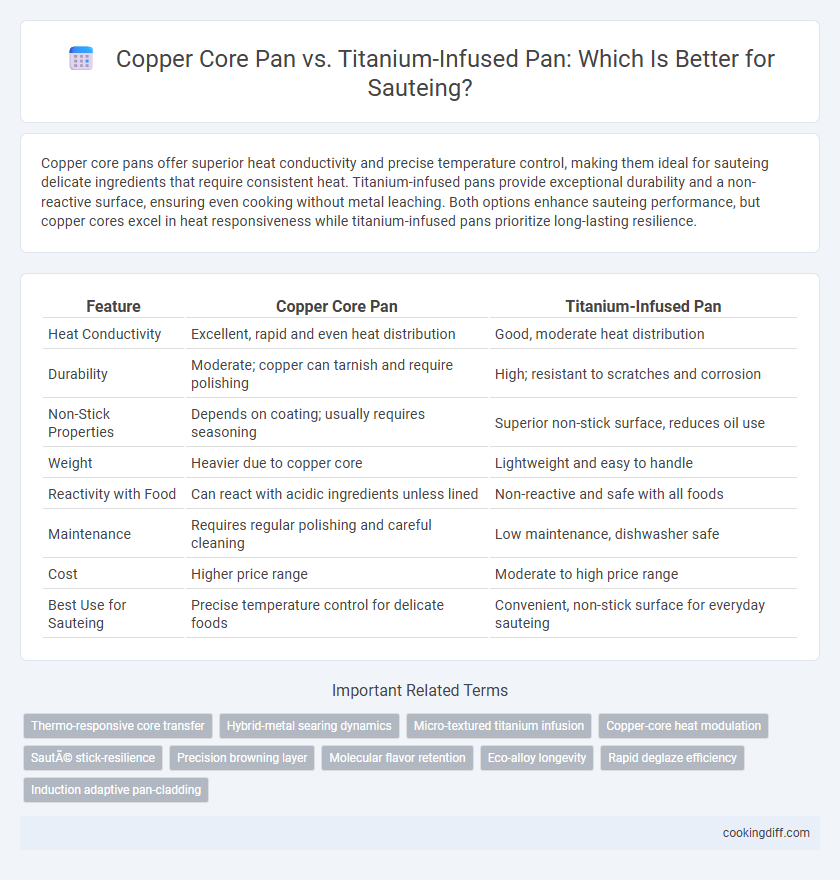 Copper Core Pan vs. Titanium-Infused Pan: Which Is Better for Sauteing?