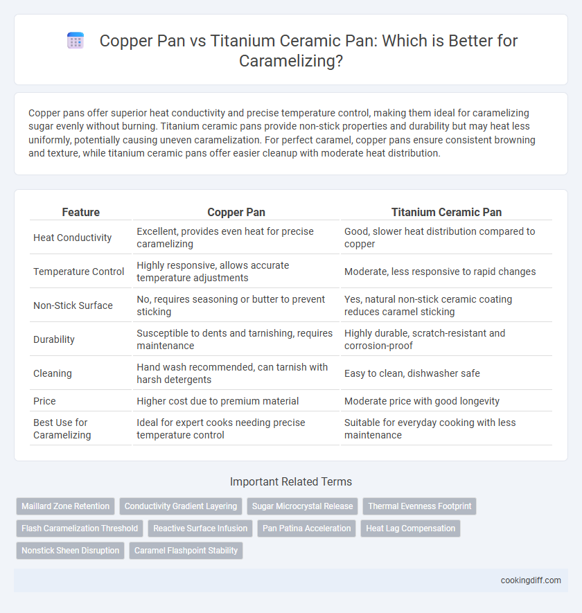 Copper Pan vs Titanium Ceramic Pan: Which is Better for Caramelizing?