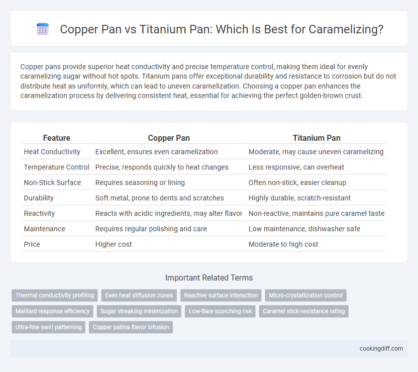 Copper Pan vs Titanium Pan: Which Is Best for Caramelizing?