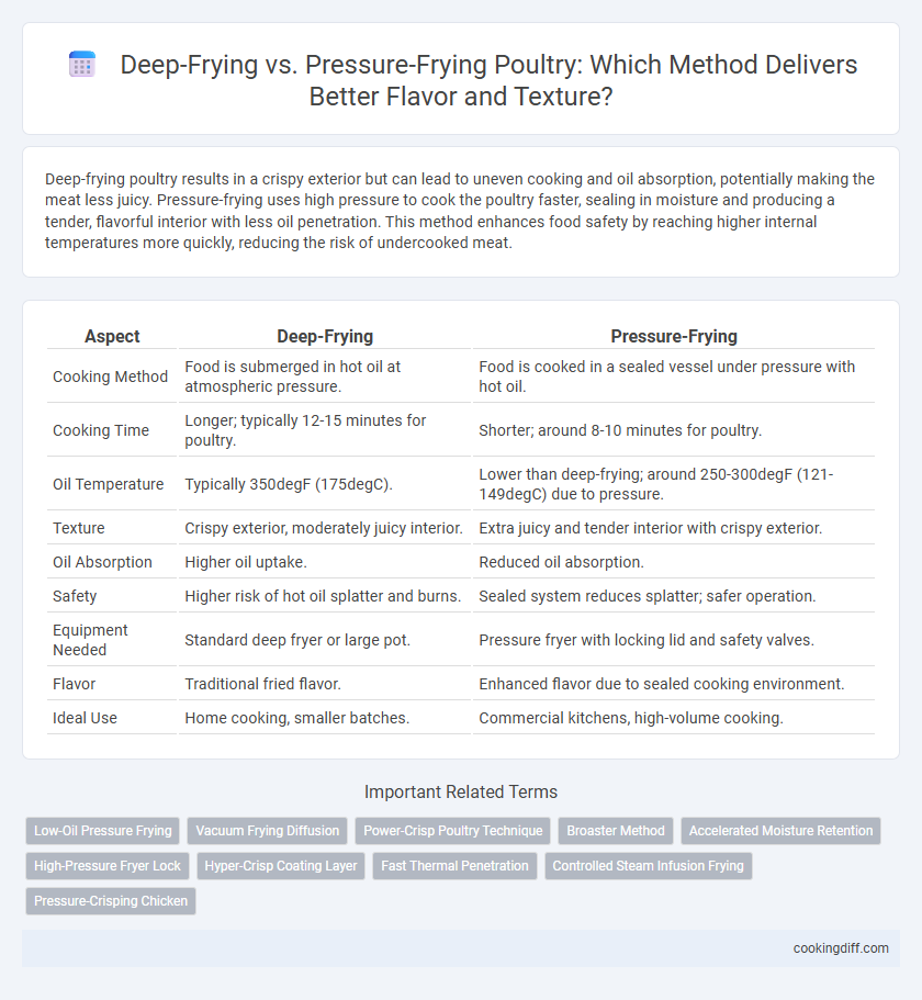 Deep-Frying vs. Pressure-Frying Poultry: Which Method Delivers Better Flavor and Texture?