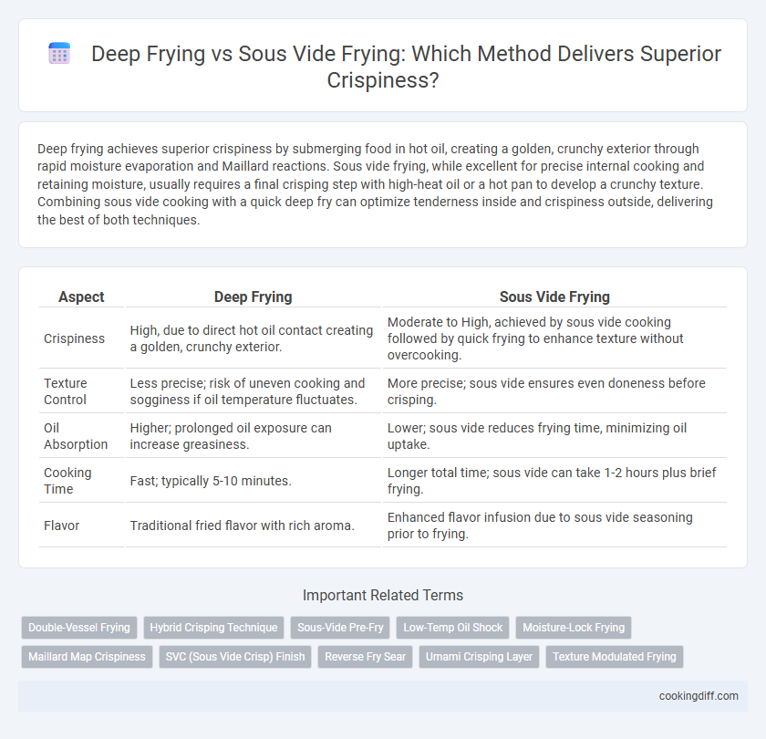 Deep Frying vs Sous Vide Frying: Which Method Delivers Superior Crispiness?