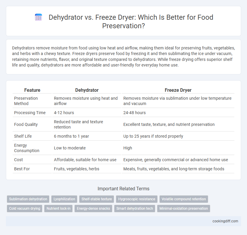 Dehydrator vs. Freeze Dryer: Which Is Better for Food Preservation?