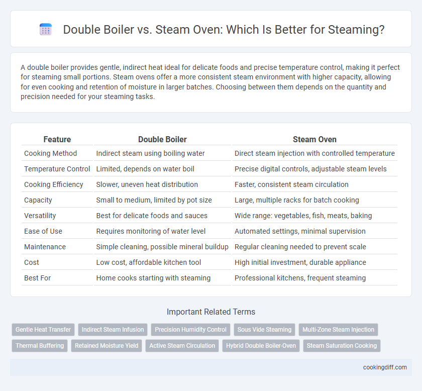 Double Boiler vs. Steam Oven: Which Is Better for Steaming?