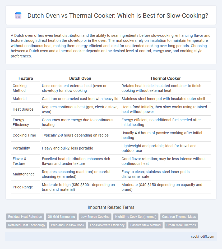 Dutch Oven vs Thermal Cooker: Which Is Best for Slow-Cooking?