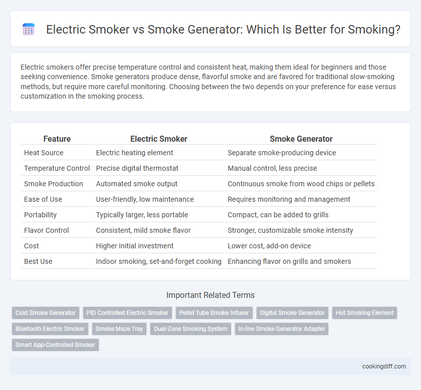 Electric Smoker vs Smoke Generator: Which Is Better for Smoking?