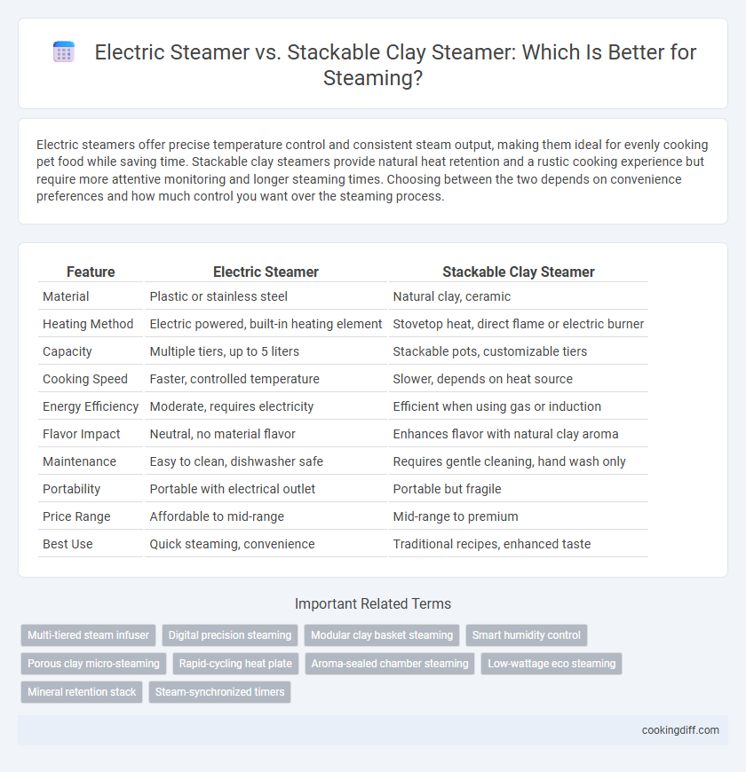 Electric Steamer vs. Stackable Clay Steamer: Which Is Better for Steaming?
