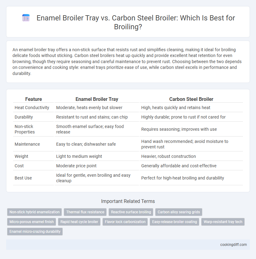 Enamel Broiler Tray vs. Carbon Steel Broiler: Which Is Best for Broiling?
