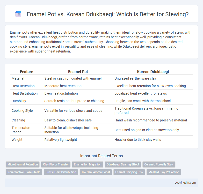 Enamel Pot vs. Korean Ddukbaegi: Which Is Better for Stewing?