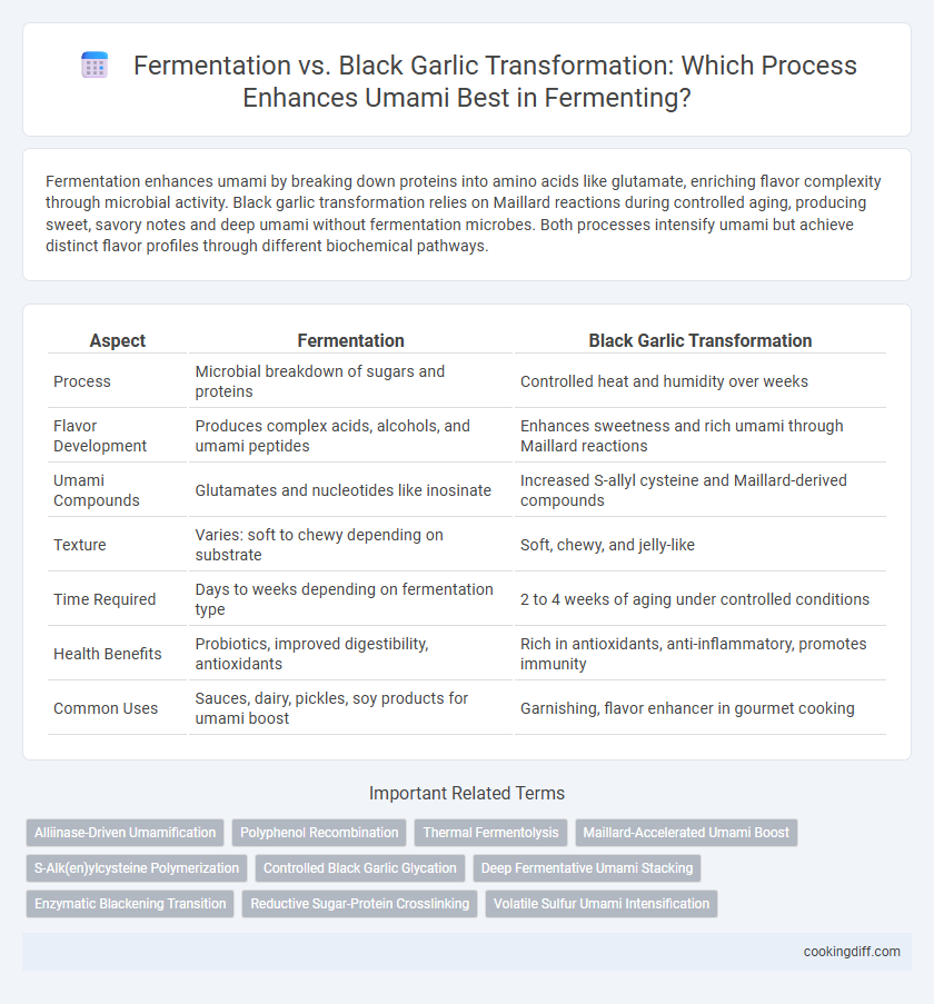 Fermentation vs. Black Garlic Transformation: Which Process Enhances Umami Best in Fermenting?