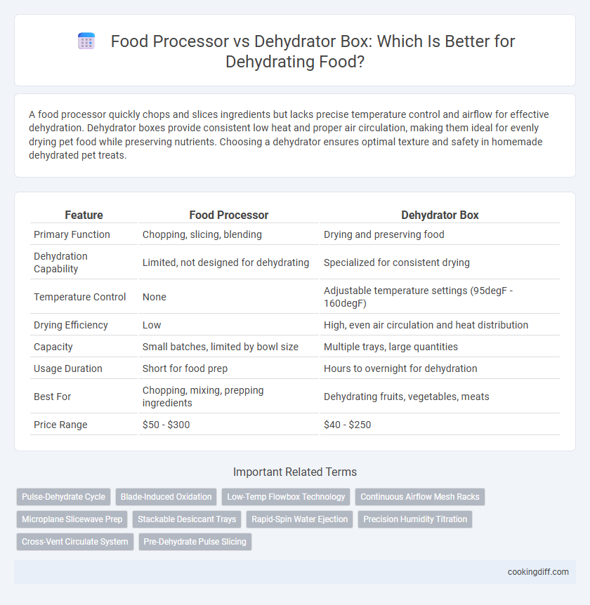 Food Processor vs Dehydrator Box: Which Is Better for Dehydrating Food?